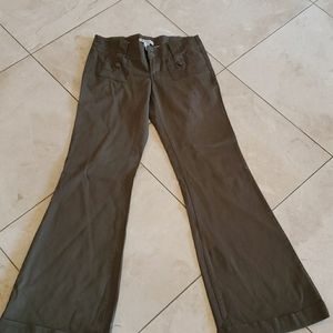 BCBG wide leg pants olive green